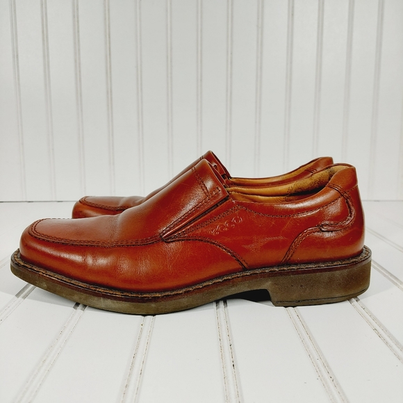 Ecco Other - Ecco Genuine Leather Slip On Square Toe Dress Loafers A751